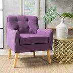 Christopher Knight Home Calix, fauteuil d'appoint rembourré capitonné, style moderne du milieu du siècle