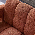 Fauteuil d'appoint rembourré en boucle large Vatros