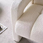 Fauteuil d'appoint rembourré en boucle large Vatros