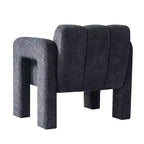 Fauteuil d'appoint rembourré en boucle large Vatros