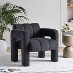 Fauteuil d'appoint rembourré en boucle large Vatros