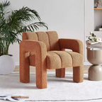 Vatros Wide Boucle Upholstered Accent Chair