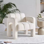 Fauteuil d'appoint rembourré en boucle large Vatros
