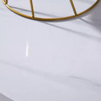 Karl Home | Table d'appoint ronde simple en marbre blanc