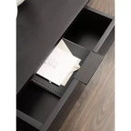 Kate and Laurel Malone Console Table en bois et métal, 36x13x31, Noir