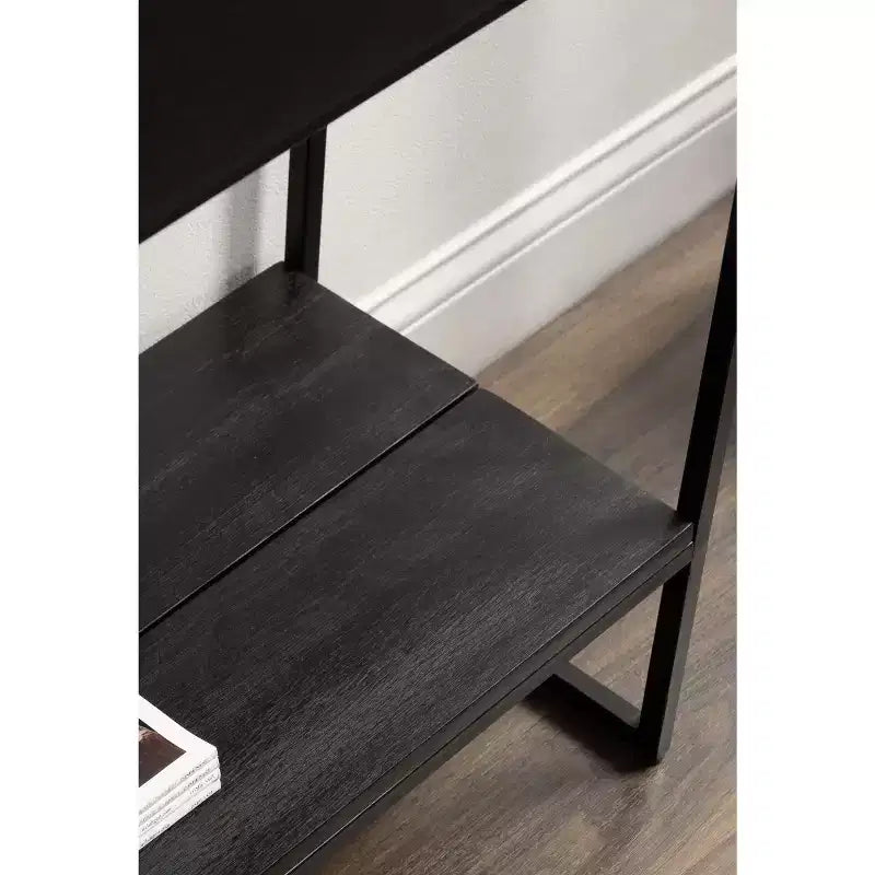 Kate and Laurel Malone Console Table en bois et métal, 36x13x31, Noir