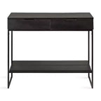 Kate and Laurel Malone Console Table en bois et métal, 36x13x31, Noir