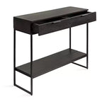 Kate and Laurel Malone Console Table en bois et métal, 36x13x31, Noir