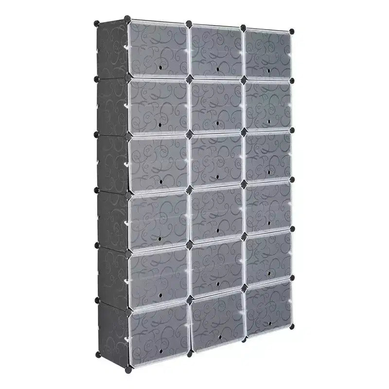 Karl Home | Meuble de rangement à chaussures empilable 72 paires
