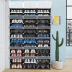 Karl Home | Meuble de rangement à chaussures empilable 72 paires