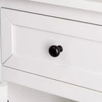 eHemco X-Side Table de chevet/d'appoint en bois avec 1 tiroir et 1 meuble de rangement à 1 porte