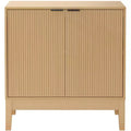 Best Choice Products 2-Door Reeded Storage Cabinet w/ Soft-Close Doors, Multipurpose Accent Furniture