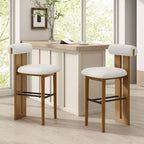 Christopher Knight Home Marvin Tabourets de bar polyvalents rembourrés en bois d'hévéa (lot de 2)