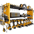 Hausource 3-Tier Power Tool Organizer Shelving Heavy Duty Storage Rack, Yellow
