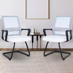 Chaise d'appoint en maille Home Imports Emporium - Siège de réception ergonomique pour bureau ou hall d'entrée - Lot de 2/4/6/8