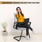 Chaise d'appoint en maille Home Imports Emporium - Siège de réception ergonomique pour bureau ou hall d'entrée - Lot de 2/4/6/8