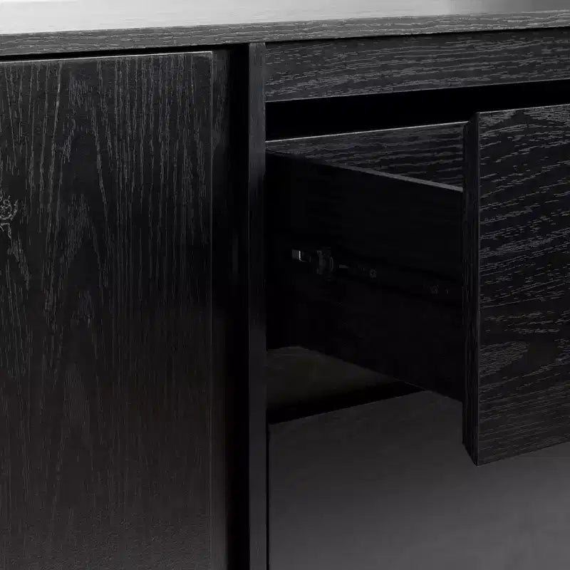 Buffet GDFStudio Sophy moderne en bois de 63 po avec étagère réglable et tiroir