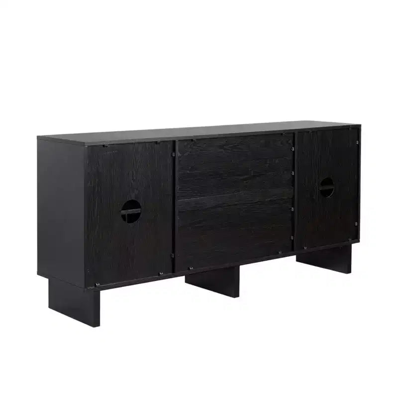 Buffet GDFStudio Sophy moderne en bois de 63 po avec étagère réglable et tiroir