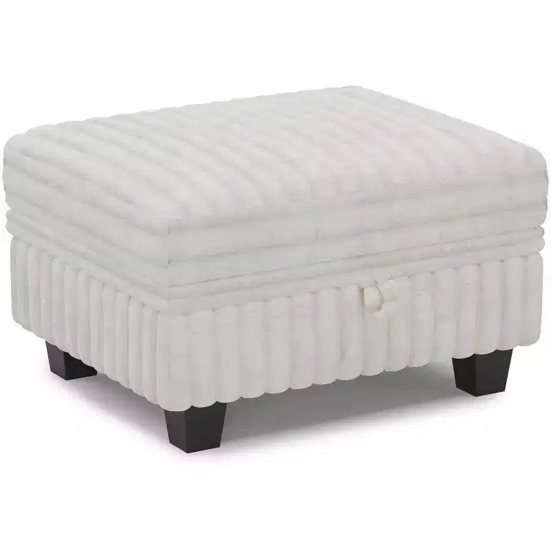 Belffin Pouf en Velours Côtelé avec Rangement, Pouf pour Canapé Modulaire Sectionnel
