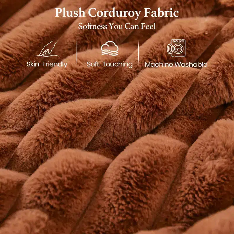 Belffin Pouf en Velours Côtelé avec Rangement, Pouf pour Canapé Modulaire Sectionnel