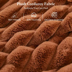 Belffin Pouf en Velours Côtelé avec Rangement, Pouf pour Canapé Modulaire Sectionnel