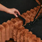 Belffin Pouf en Velours Côtelé avec Rangement, Pouf pour Canapé Modulaire Sectionnel