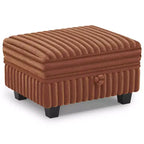 Belffin Pouf en Velours Côtelé avec Rangement, Pouf pour Canapé Modulaire Sectionnel