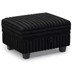 Belffin Pouf en Velours Côtelé avec Rangement, Pouf pour Canapé Modulaire Sectionnel