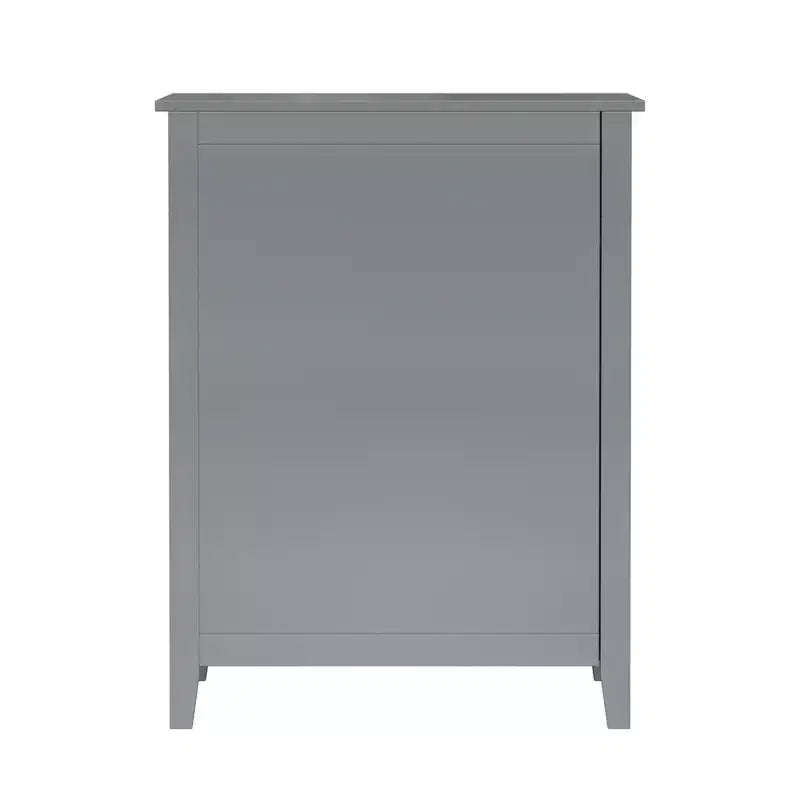 Meuble de salle de bain en bois Teamson Home Mercer, meuble de rangement au sol avec tiroir, gris
