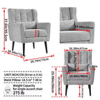 Fauteuil d'appoint moderne Vatros pour le salon