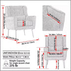 Fauteuil d'appoint moderne Vatros pour le salon