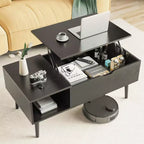 Table basse MAYEERTY - Table élévatrice avec rangement pour salon