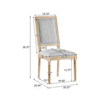 Christopher Knight Home Carina Chaise de salle à manger capitonnée en bois d'hévéa de style campagnard français (lot de 6)