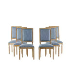 Christopher Knight Home Carina Chaise de salle à manger capitonnée en bois d'hévéa de style campagnard français (lot de 6)