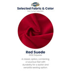 Pouf géant Ultimate Sack 6 pi, chaise longue confortable d'intérieur, suède rouge