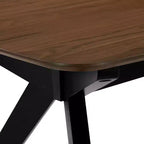Ensemble de salle à manger tapissé 7 pièces Lareyna de Christopher Knight Home en bois d'hévéa, style milieu de siècle