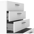 HomeStock Austin Commode à quatre tiroirs Style contemporain moderne