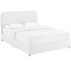 Lit Queen Size Moderne Rembourré en Bouclette Calvin de Christopher Knight Home