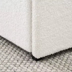 Lit Queen Size Moderne Rembourré en Bouclette Calvin de Christopher Knight Home