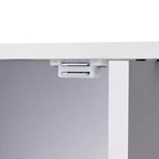 VECELO Meuble de Rangement à 4 Niveaux, Armoire de Rangement pour Cuisine avec Porte et Étagères Réglables, Organisateur Autonome pour Salle de Bain, Blanc