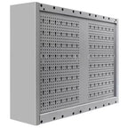 vidaXL Armoire à outils murale style industriel métal gris et noir - Gris