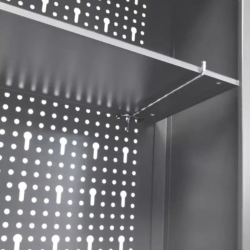 vidaXL Armoire à outils murale style industriel métal gris et noir - Gris