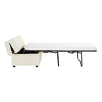 Lit Ottoman Convertible une place avec Matelas - Lit d'appoint peu encombrant pour Salon et Appartement
