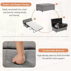 Lit Ottoman Convertible une place avec Matelas - Lit d'appoint peu encombrant pour Salon et Appartement