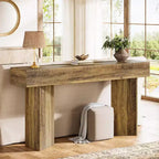 Lantine 63 pouces, table console de ferme, table de canapé étroite et longue derrière le canapé