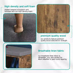 Banc à chaussures BestMassage, meuble de rangement pour chaussures, banc d'entrée avec coussin