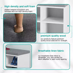 Banc à chaussures BestMassage, meuble de rangement pour chaussures, banc d'entrée avec coussin