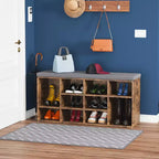 Banc à chaussures BestMassage, meuble de rangement pour chaussures, banc d'entrée avec coussin