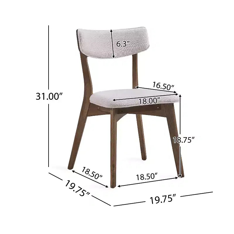 Ensemble de salle à manger 7 pièces Christopher Knight Home Chazz en tissu de style Mid-Century Modern