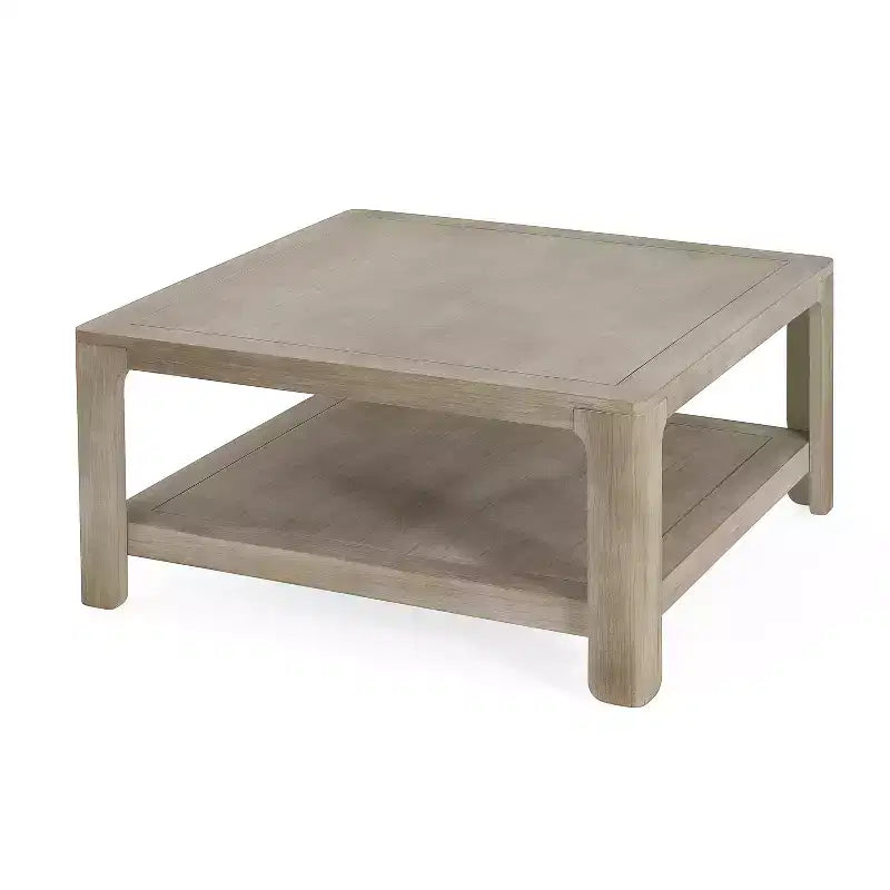 Table basse carrée à double couche de style moderne d'intérieur Cletes de Christopher Knight Home
